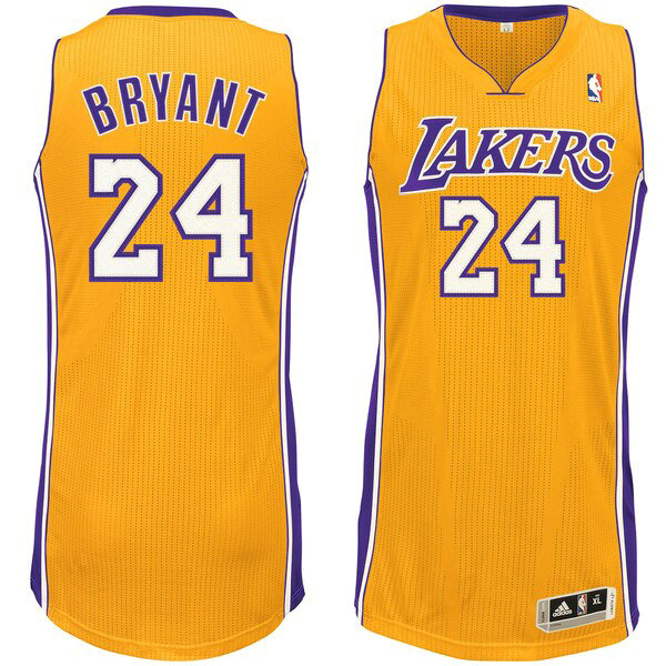 Maillot nba Los Angeles Lakers adidas Homme Kobe Bryant 24 Jaune